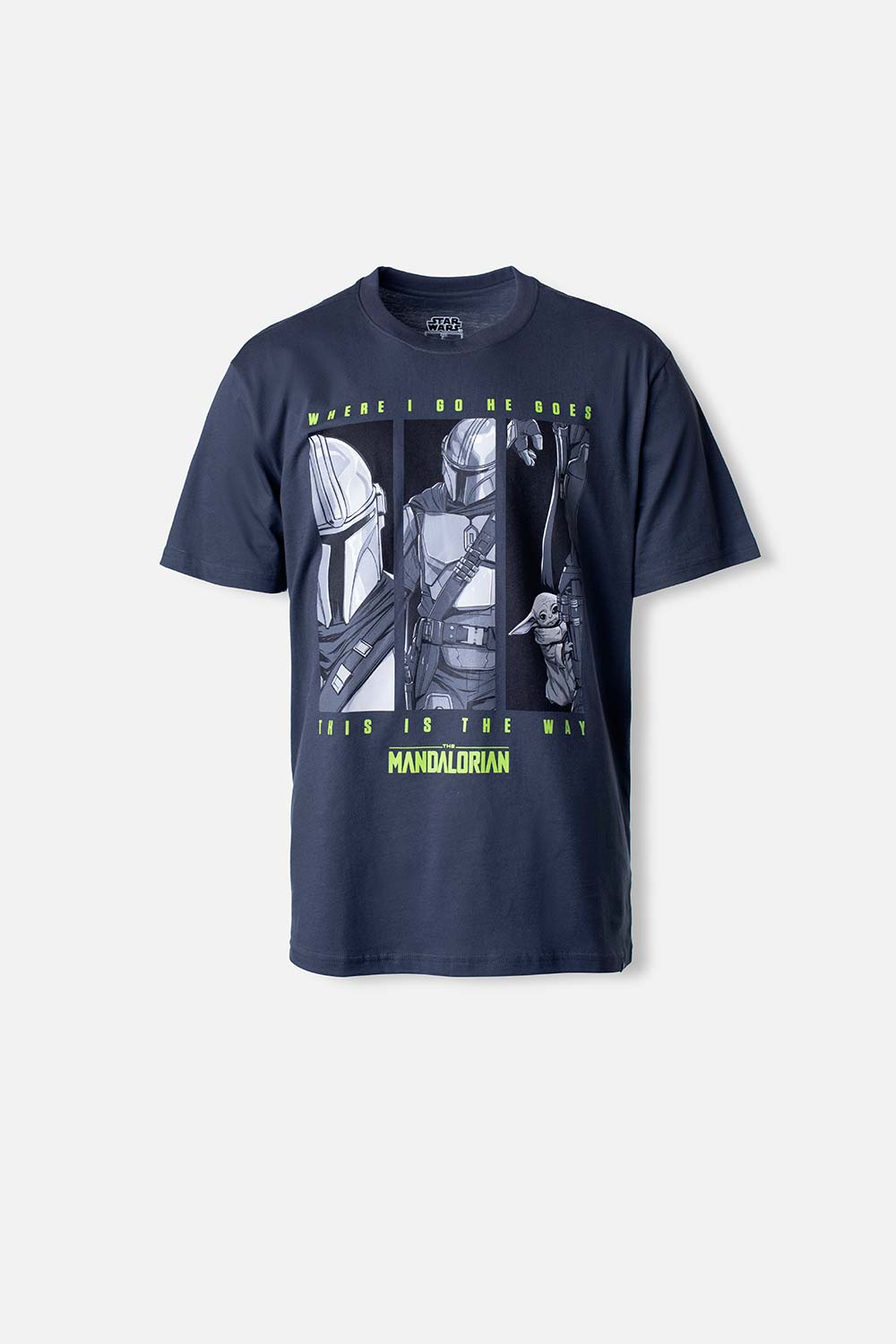 Camiseta de Mandalorian manga corta gris grafito para hombre M-0