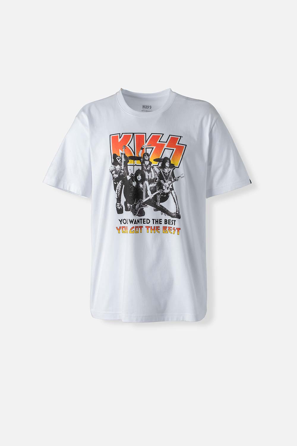 Camisetas de Kiss blanca manga corta género neutro XS-0