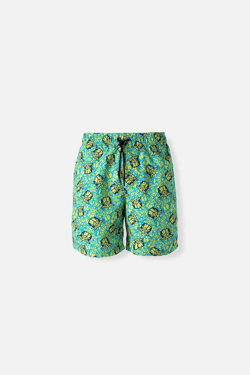 Pantaloneta de baño de Mandalorian con resorte verde para hombre S-0