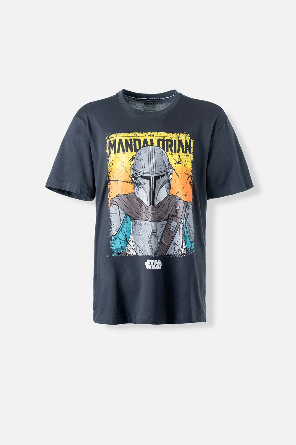 Camiseta de Mandalorian manga corta gris para hombre M-0